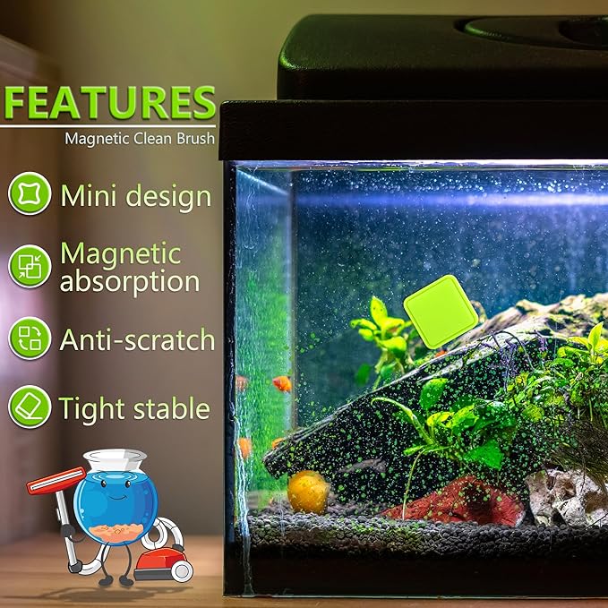 Magnetic Aquarium Fish Tank Glass Algae Scrapers Glass Cleaner Scrubber Clean - Image 5