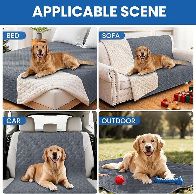 Waterproof Dog Blanket, Non-Slip Soft Pet Bed Cover, Couch Cover - Image 5