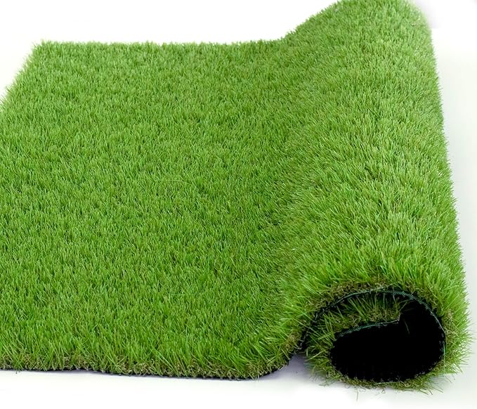 Artificial Grass Rug Outdoor Indoor 2FTX49FT Fake Grass Carpet Green Synthetic - Image 3