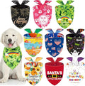 Weewooday 9 Pcs Holiday Dog Bandanas St' Patrick's Day Easter Bandanas Birthday by Weewooday