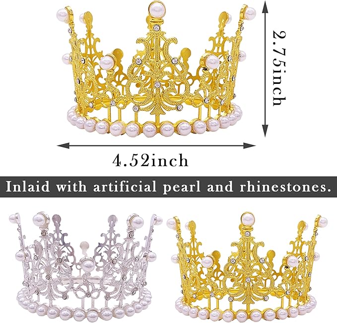 PET SHOW 2pcs Large Dog Crown Headband Sheep Big Pet Hat - Image 2
