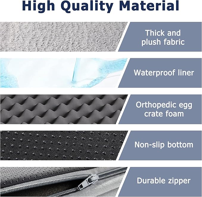 WESTERN HOME Large Dog Bed, Orthopedic Dog Beds - Image 5