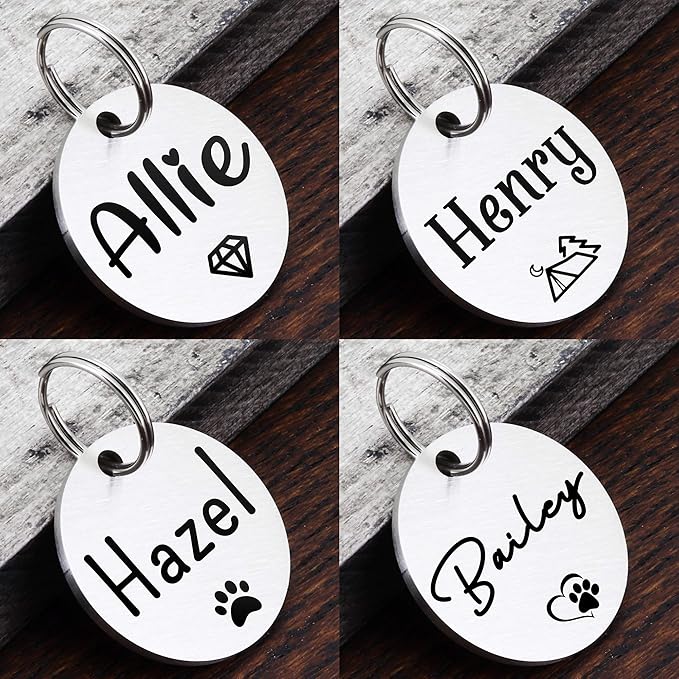 Ultra Joys Dog ID Tag, Custom Dog Tag Personalized Cat Tag, Pet ID Tag - Image 4