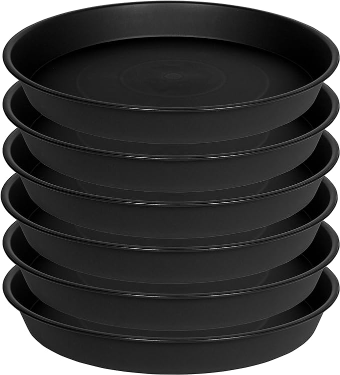 6 Pack 10 inch Plant Saucer, Heavy Duty Plastic Plant Saucers 10 inch Round - Image 8