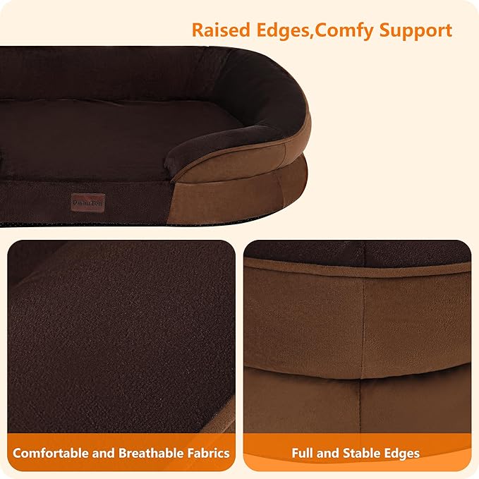 Dwanton Orthopedic Dog Bed for Large Dogs - Image 5