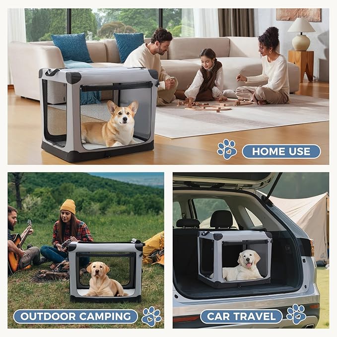DUMOS Dog Crate 42 Inch Travel Cat Pet Carrier - Image 7