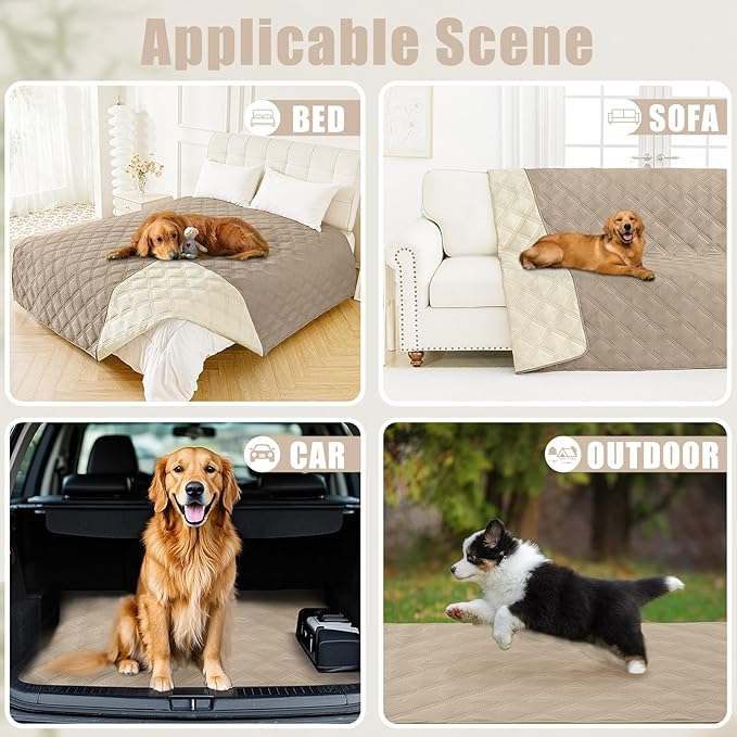 Smiry Waterproof Dog Bed Cover Blanket 82x102, Soft Reversible Pet Blanket - Image 5