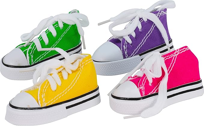 Bonka Bird Toys 6 Mini Sneakers Colorful Cotton Shredding Parrot Parrotlet - Image 2