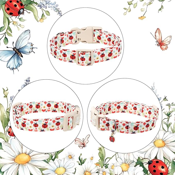 Ladybug Dog Collar for Medium Dogs - Image 6