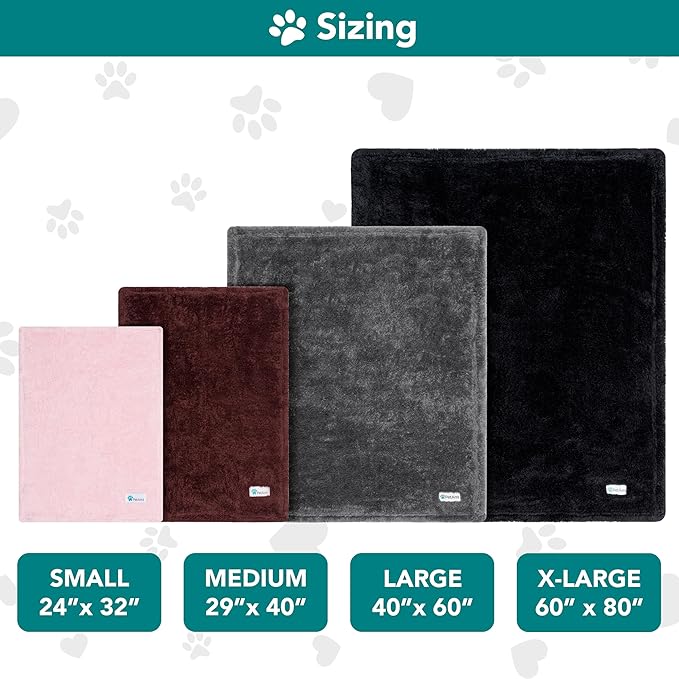 PetAmi Dog Blanket for Large Medium Dogs Pink, Fluffy Soft Puppy Blanket - Image 7