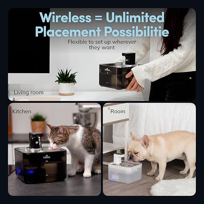 Replacement Filters for Cat Water Fountain – 8 Filters + 8 Sponges – 5-Stage - Image 3
