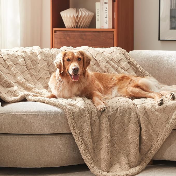 GASUR Waterproof Dog Blankets for Large Dogs, Dog Blanket for Couch Bed by GASUR