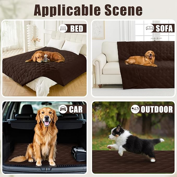 Smiry Waterproof Dog Bed Cover Blanket 30x53, Soft Reversible Pet Blanket - Image 5