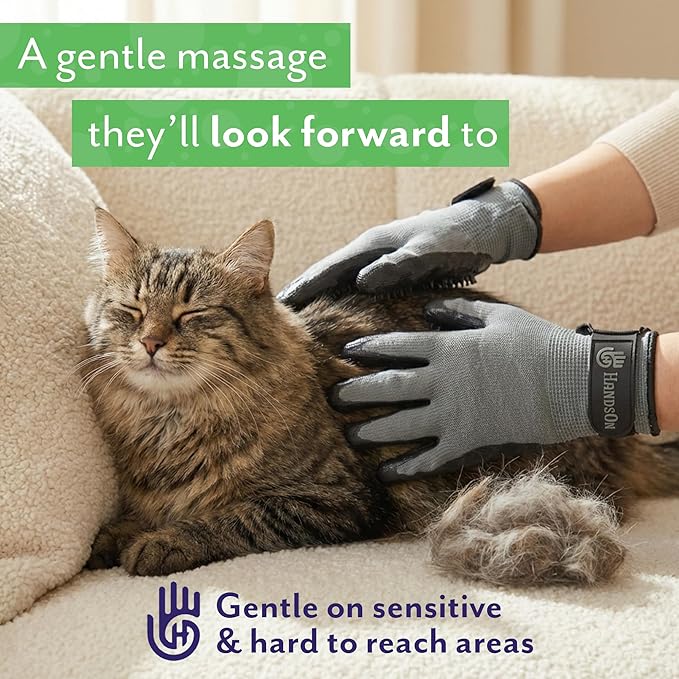H HANDSON Pet Grooming Gloves - Image 7