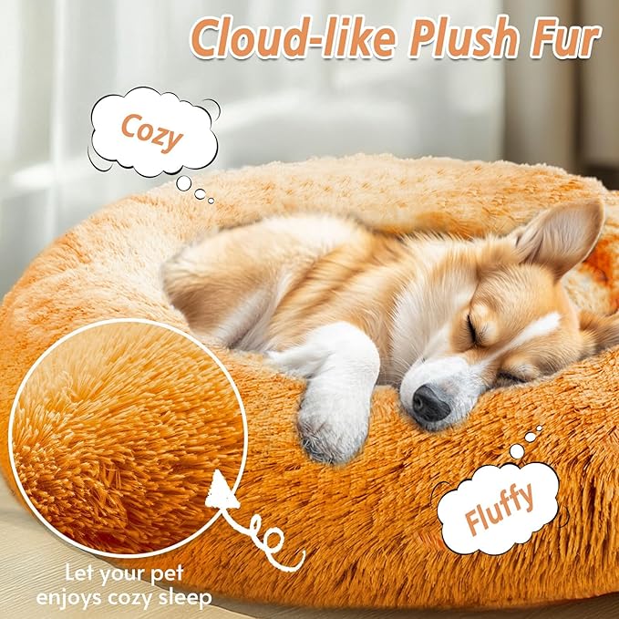 JOLLYVOGUE Calming Small Dog & Cat Bed - Image 2