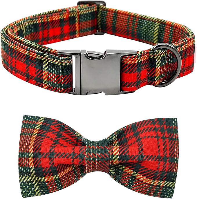 Dog Collar - Thanksgiving Turkey Dog Collar Bowtie Gift Puppy Soft Bow by BoboRainbow