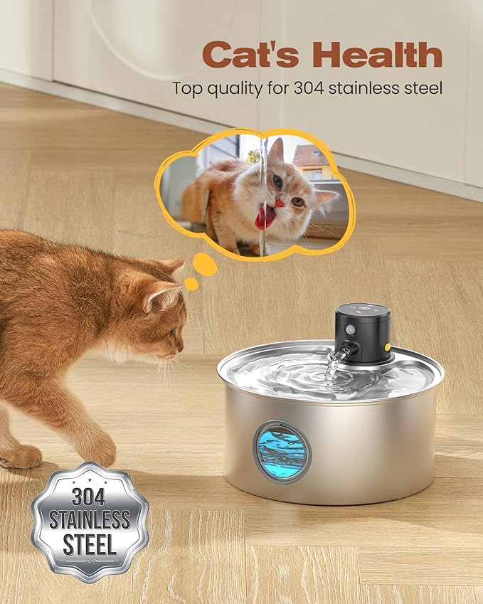 Cat Water Fountain Battery Powered: Cordless Cat Fountain Wireless - Image 7
