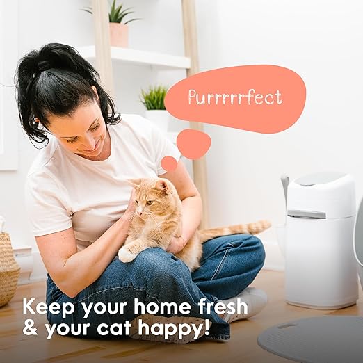 Litter Genie Style Pail Cat Litter Box Waste Disposal System - Image 14