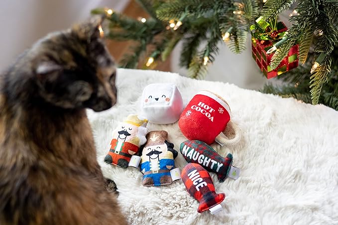 Pearhead Hot Cocoa Christmas Cat Toy Set, Holiday Pet Owner Gift, Holiday Must - Image 7