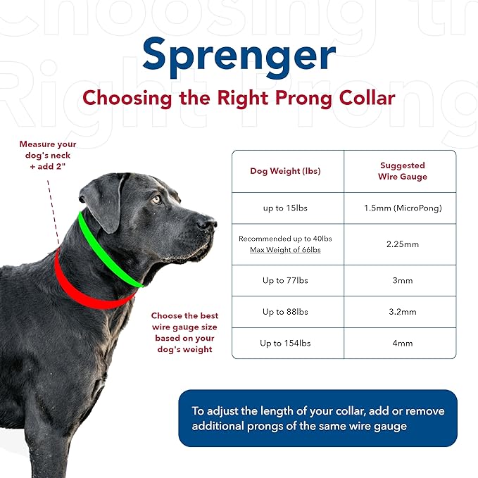 Herm SPRENGER Ultra-Plus Prong Dog Training Collar, 3.0 mm x 18" Neck Size - Image 7