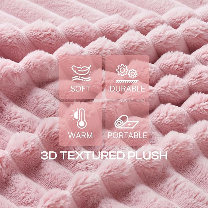 LINENLUX 1 Pack 3 Soft Dog Blanket Washable Warm Fleece Cat Blankets - Image 2