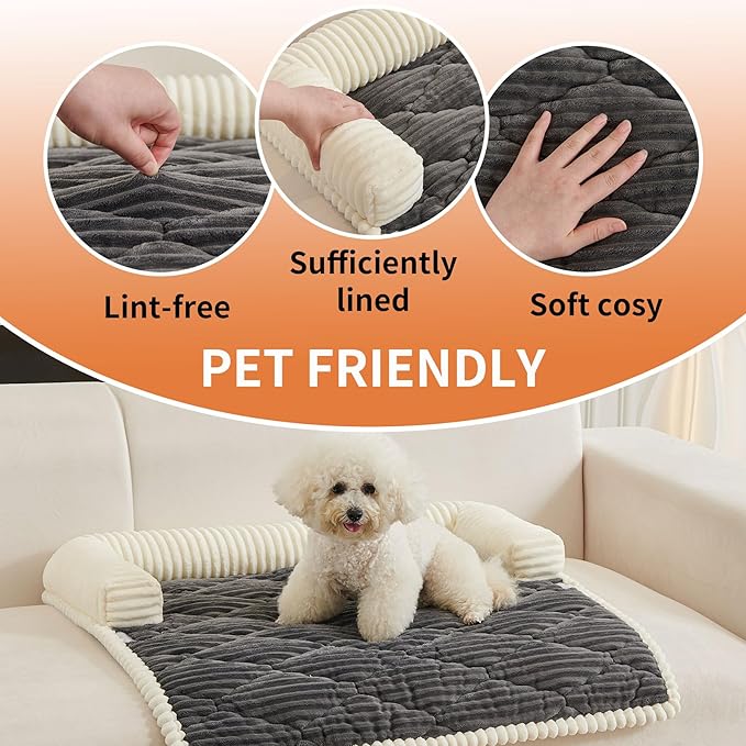 HAOMAIJIA Dog Couch Bed for Small Dogs, Non Slip Pet Couch Covers for Sofa - Image 5