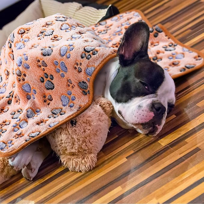 Tatuo 4 Pcs Dog Blanket for Pet Cat Blankets Indoor Puppy Teething Stuff Toys - Image 6