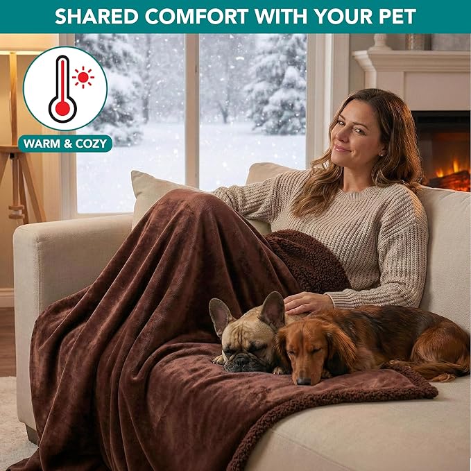 PetAmi Waterproof Dog Blanket for Queen Bed Large XL Dog Throw for Couch Cover - Image 4