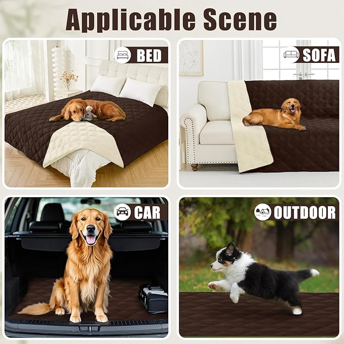 Smiry Waterproof Dog Bed Cover Blanket 40x70, Soft Reversible Pet Blanket - Image 5
