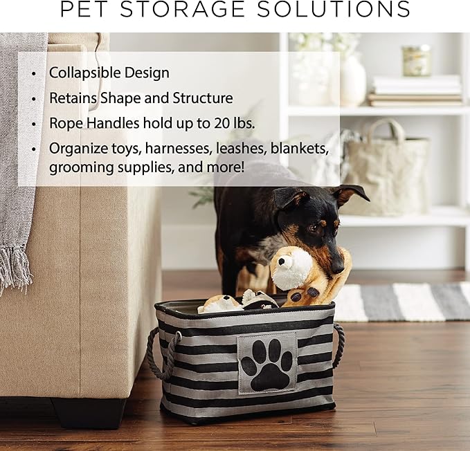 Bone Dry Pet Storage Collection Lattice Paw Print, Medium Rectangle - Image 7