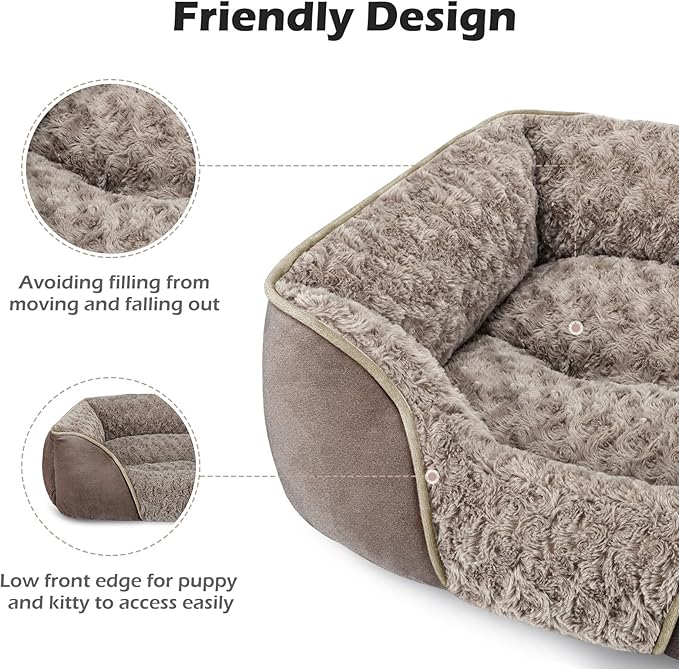 INVENHO Large Dog Bed Rectangle Washable Orthopedic Soft Calming Sleeping - Image 5