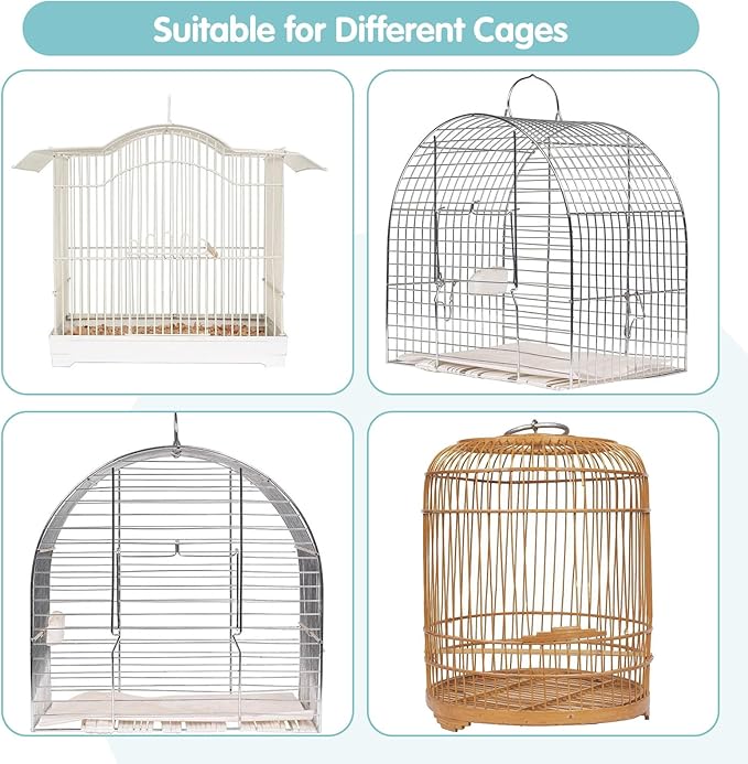 Bird Cage Cover, 45-90'' Adjustable, Universal Nylon Mesh Net, Bird Cage Skirt - Image 6