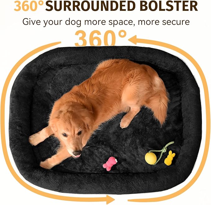 Orthopedic Washable Large Dog Bed: Cooling Memory Foam Dog Bed - Image 4