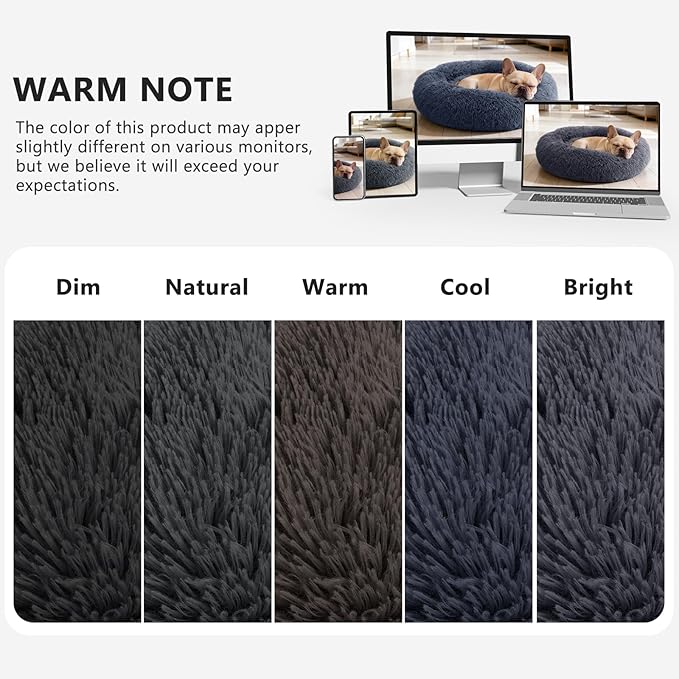 MIXJOY Calming Cat Beds for Indoor Cats, Fluffy Small Cat Cuddler, Anti-Anxiety - Image 7