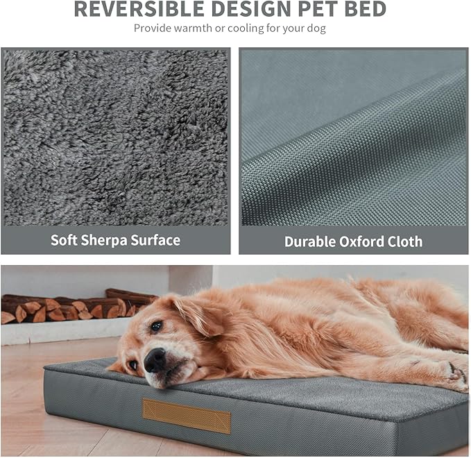 Orthopedic Dog Bed for Extra Large Dogs, XL Comfort Pet Mat for Large Sized Dog - Image 7