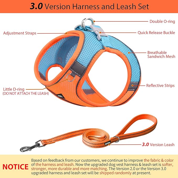 AIITLE Easy Walk Dog Harness and Leash Set - Image 4