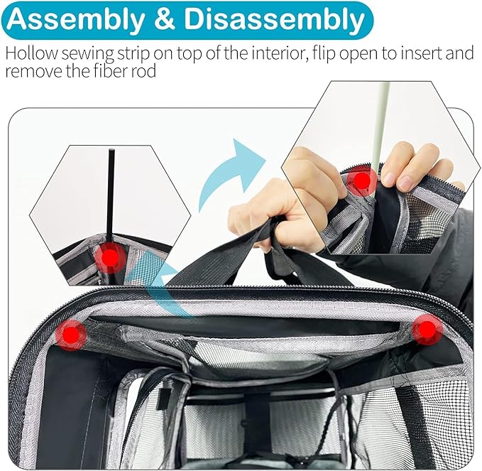 Pet Carrier for Small Cats Dogs, Dog Carrier Travel Bag - Image 7