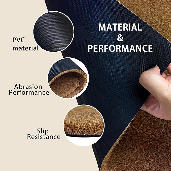 Welcome Hope You Like Dogs Door Mat, Cute Dog Paws Print Artificial Coir Front - Image 7