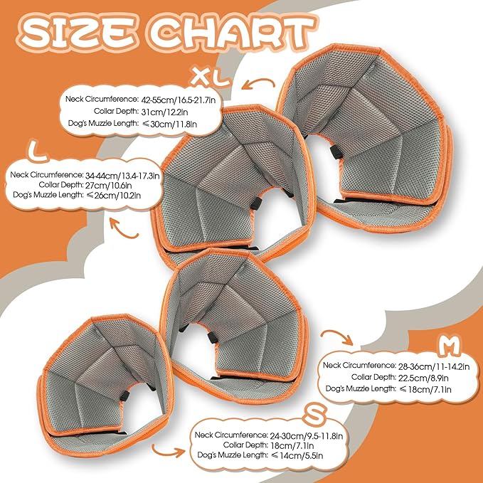 Dog Cone Collar After Surgery, Adjustable Soft Recovery Cone - Image 2