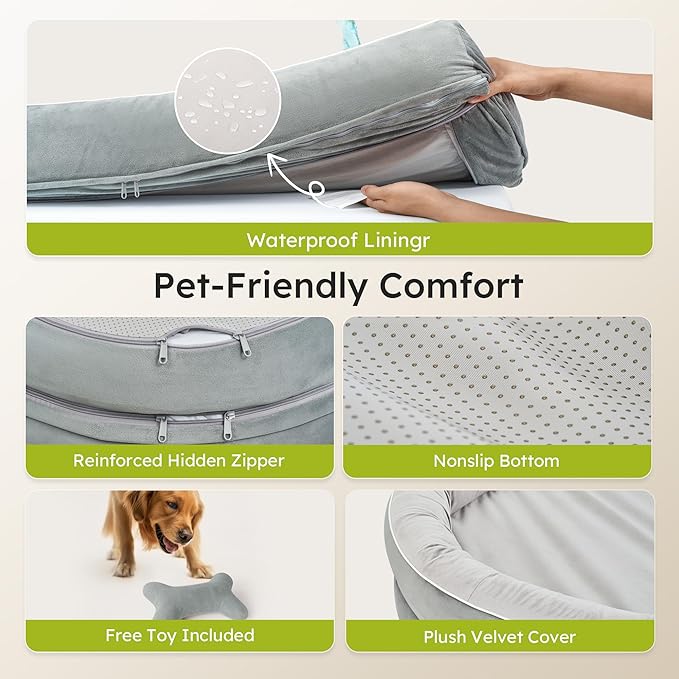 XXL Orthopedic Dog Bed, 53 in. Dog Bed - Image 5