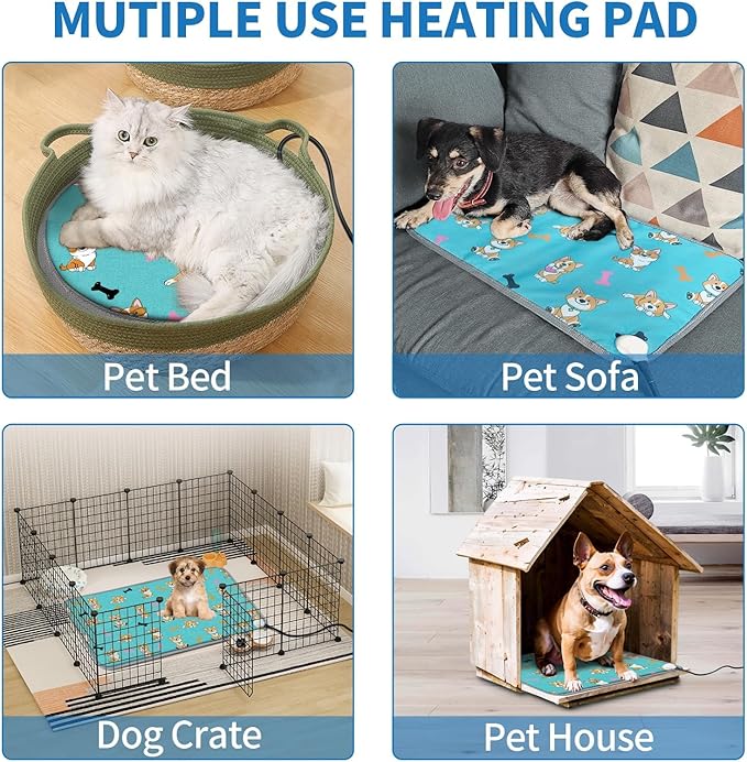 Extra Large Dog Heating Pad 47x30 in Waterproof Smart Thermostat Switch - Image 8