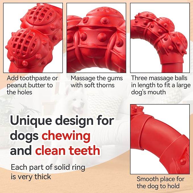 Indestructible Dog Chew Toys for Aggressive Chewers, Super Chewer Toys for - Image 4