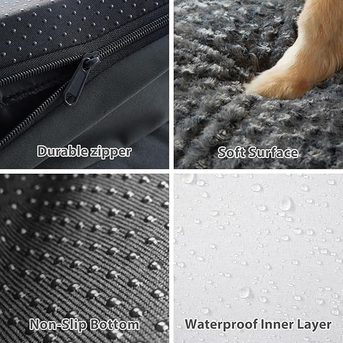 BFPETHOME Extra Large Orthopedic Dog Bed, L-Shaped Pet Bed - Image 9