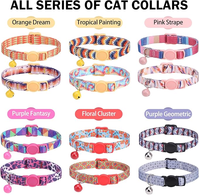 Breakaway Cat Collars for Girl Boy Cats, Fall Winter All Weather Cat Collar - Image 7