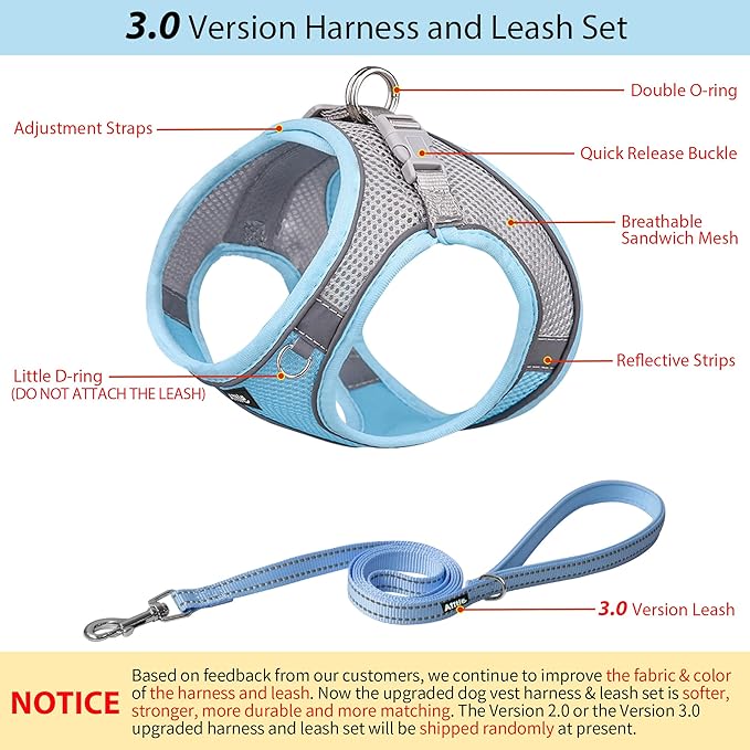 AIITLE Easy Walk Dog Harness and Leash Set - Image 5