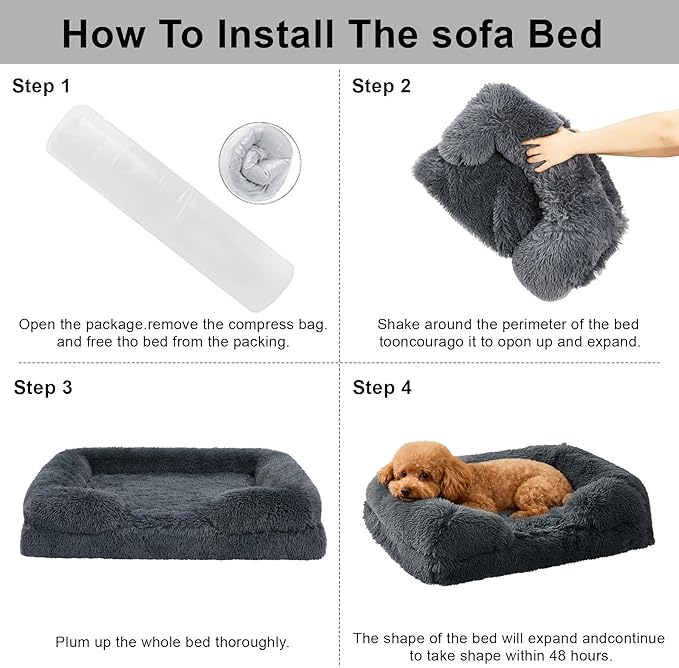 Orthopedic Dog Bed for Medium Dogs of Comfortable Memory Foam Pet Bed - Image 5