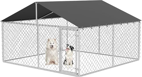 120"x 120" Outdoor Dog Enclosure Heavy Duty Dog Kennel House Mesh Dog Big Cage by Petony