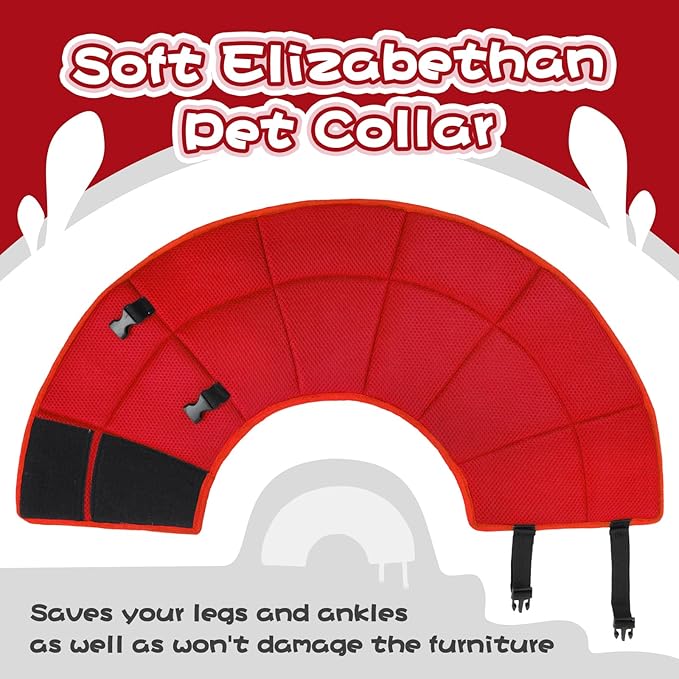 Dog Cone Collar Soft Cone for Medium Dogs After Surgery Adjustable Elizabethan - Image 7