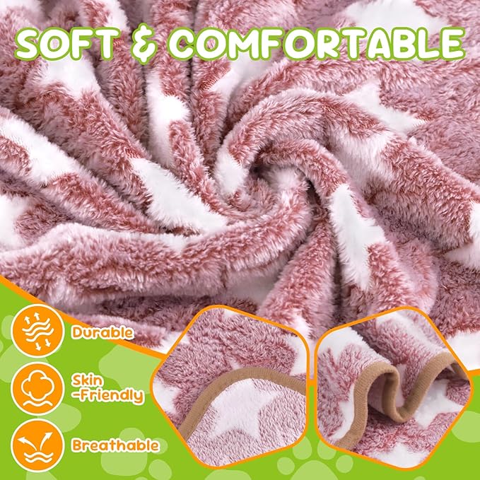 6 Pcs Dog Blanket Super Soft Pet Puppy Blankets Calming Blanket - Image 3