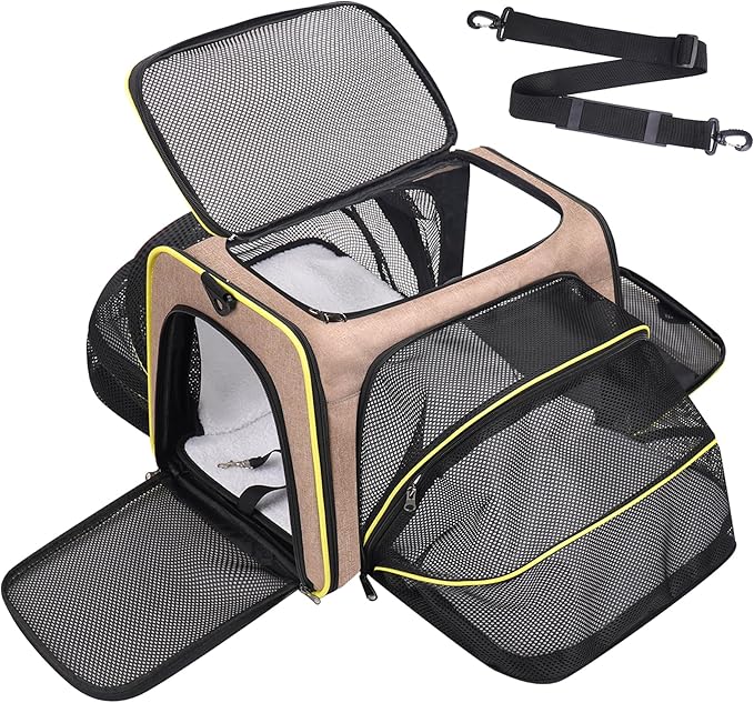 Premium Pet Carrier – Dog & Cat Travel Bag, Airline Approved, Soft-Sided Design by Unknown